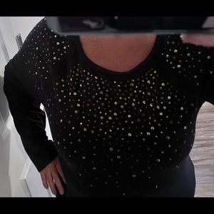 Apt 9 navy blue sweatshirt with studded details